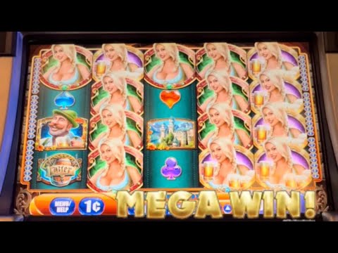 WMS Bier haus slot machine with 70+ spins and lots of locked wilds! MEGA WIN! 1000X Bonus!