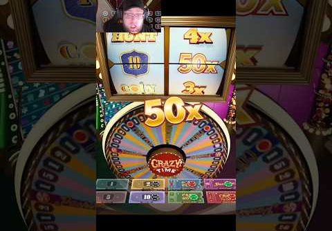 Crazy Time Big Win TactPlayGames’s Reaction When Got 10 With 50X Top Slot Moment Jackpot #Part3