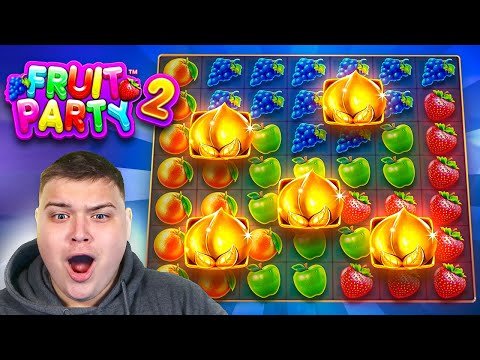 SUPER RARE 5 SCATTER BONUS On FRUIT PARTY 2?!.. (HUGE BONUS)