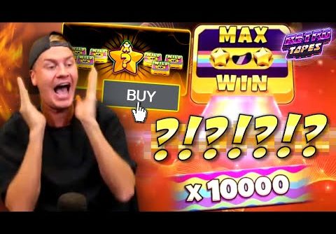 INSANE MAX WIN ON NEW SLOT RETRO TAPES!