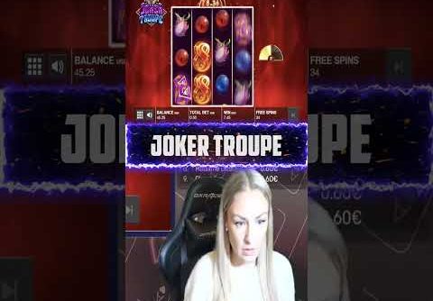 Amazing bonus win on Joker troupe slot! New biggest win of the week