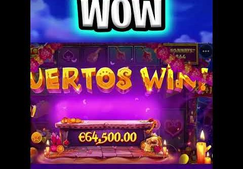 MY BIGGEST WIN EVER MUERTOS MULTIPLIER 🤑 SLOT EPIC RECORD SLOT WINS‼️ #shorts