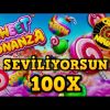 Sweet Bonanza~Yüz Beş Çarpan Big Wini Getirdi!!#sweetbonanza #bonanza #slot #bigwin