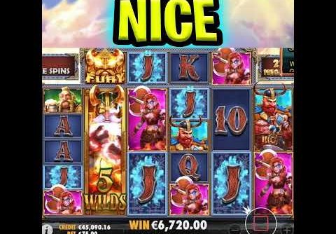 FURY OF ODIN MEGAWAYS 🔥 SLOT MEGA BIG WIN 🤑 LAST FREE SPIN WOW‼️ #shorts