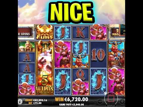 FURY OF ODIN MEGAWAYS 🔥 SLOT MEGA BIG WIN 🤑 LAST FREE SPIN WOW‼️ #shorts