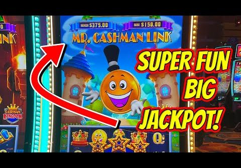 NEW SLOT!! Mr. Cashman Link – SUPER FUN BIG JACKPOT HANDPAY