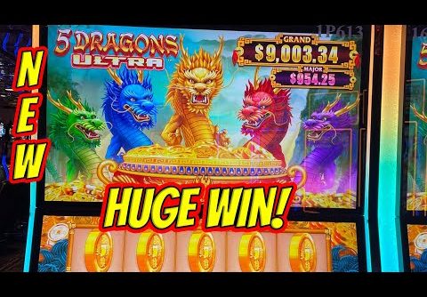 BRAND NEW SLOT TIME! HUGE WIN ON 5 DRAGONS ULTRA!