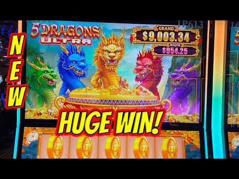 BRAND NEW SLOT TIME! HUGE WIN ON 5 DRAGONS ULTRA!