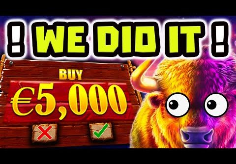 BUFFALO KING MEGAWAYS 🔥 SLOT THE DREAM COMEBACK 😱 €5.000 BONUS BUY OMG‼️ *** MEGA BIG WINS ***