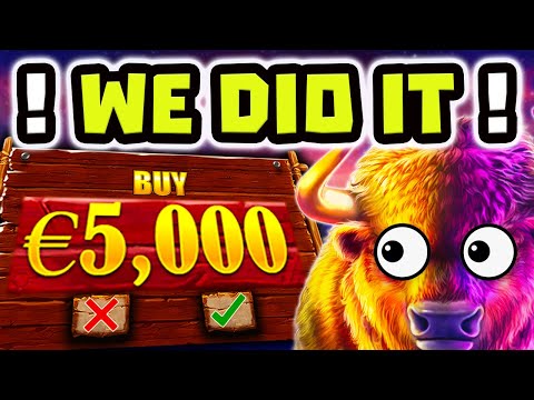 BUFFALO KING MEGAWAYS 🔥 SLOT THE DREAM COMEBACK 😱 €5.000 BONUS BUY OMG‼️ *** MEGA BIG WINS ***