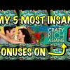 ALL ARE 100X+ My 5 Biggest Wins on Crazy Rich Asians Slot Casino max bet