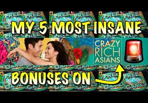 ALL ARE 100X+ My 5 Biggest Wins on Crazy Rich Asians Slot Casino max bet