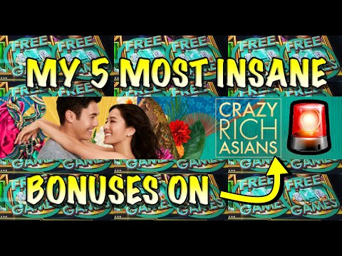 ALL ARE 100X+ My 5 Biggest Wins on Crazy Rich Asians Slot Casino max bet