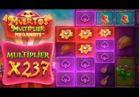 CRAZY WIN ON *NEW* MUERTOS MULTIPLIER MEGAWAYS SLOT!! (Bonus Buys)