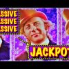 Biggest Win on YouTube JACKPOT HANDPAY on Wonka Dreamers of Dreams Slot + Huff n Puff Slot Big Wins!