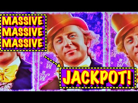 Biggest Win on YouTube JACKPOT HANDPAY on Wonka Dreamers of Dreams Slot + Huff n Puff Slot Big Wins!