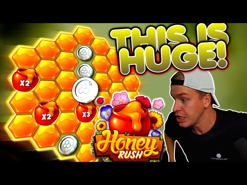 Fullscreen on Honey Rush Slot! (Super Big Win)