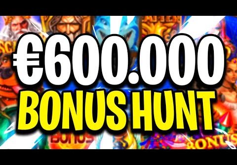 🔴 MY BIGGEST SLOT BONUS HUNT OPENING EVER €600.000 LIVE  SLOTS 🔥 JOIN ME FOR BIG  RECORD WINS‼️