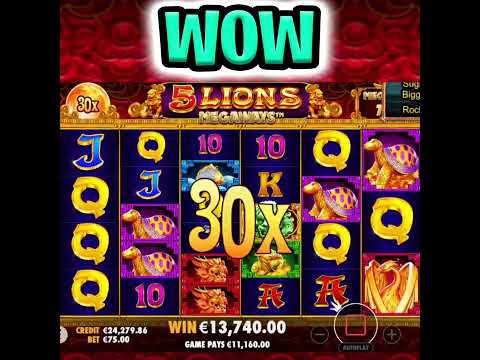 5 LIONS MEGAWAYS SLOT 🔥 MAX MULTIPLIER BIG WINS MAYBE⁉️ #shorts