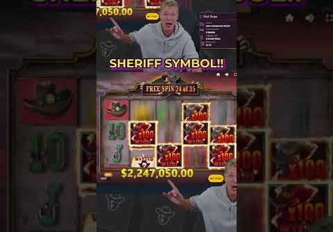 Wanted Wildz SLOT PAYS OVER $2,600,000!!😱#casino #slots #bigwin #slot