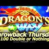 Dragon’s Way Slot Machine – Throwback Thursday $100 Live Play and Free Games Bonuses