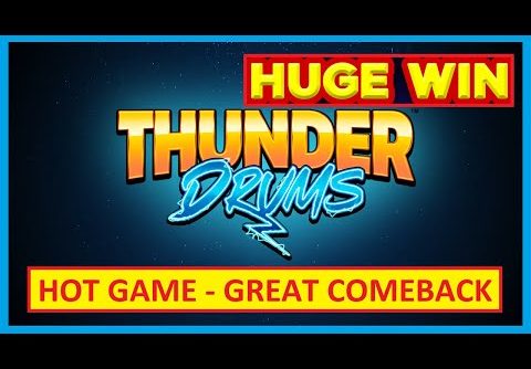 HUGE WIN! Thunder Drums is a HOT NEW SLOT and I CRUSH IT!