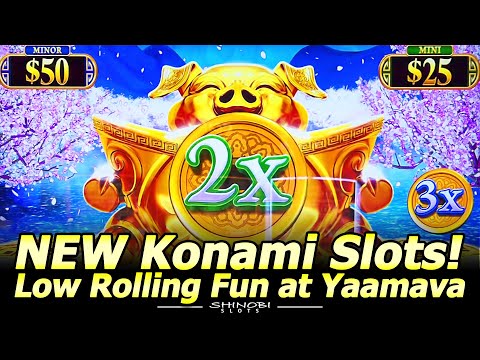 NEW Konami Slots! Prize Strike, America’s Rich Life and Stuffed Coins Pig Slot Machines at Yaamava!