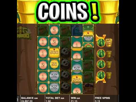 BIG BAMBOO SLOT 🔥 MEGA BIG WIN 😵 GOLDEN COINS FREE SPINS‼️ #shorts