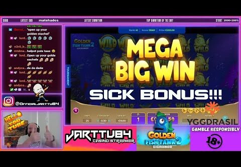 Sick Bonus!! Super Big Win From Golden Fish Tank 2 Slot!!