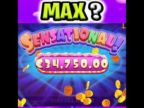 MAX WIN SUGAR RUSH SLOT⁉️ MEGA BIG WIN BONUS OMG 😮 #shorts