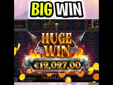 LAST SPIN MEGA BIG WIN 🤑 SLOT BONUS FURY OF ODIN MEGAWAYS‼️ #shorts