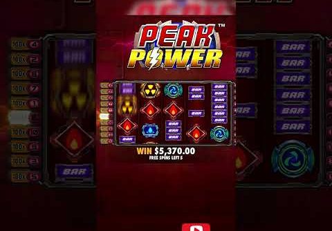 BIGGEST WIN SO FAR 😱🤑 *NEW SLOT*   PEAK POWER 🪫⚡️     #gambling #money #slot #win #shorts