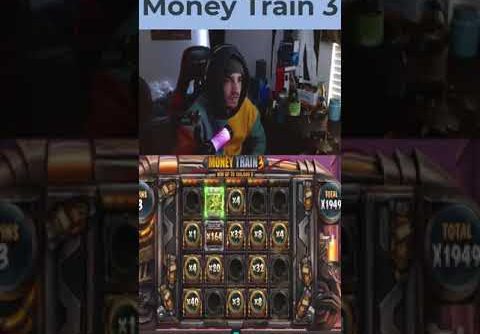 NEW BIGGEST SLOT WIN ON Big win on Money Train 3 slot! #gambling #slots #bigwin