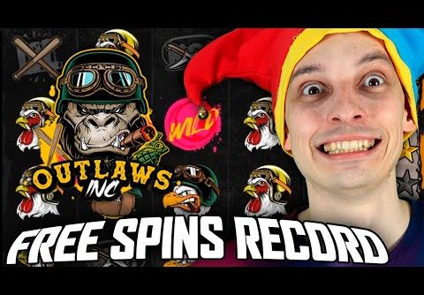 OUTLAWS INC  🔥 MASSIVE WIN 🔥 RECORD FREE SPINS (Hacksaw Gaming Slot)