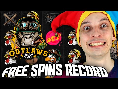 OUTLAWS INC  🔥 MASSIVE WIN 🔥 RECORD FREE SPINS (Hacksaw Gaming Slot)