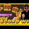 ROSHTEIN RECORD WIN ON TREASURE WILD!! NEW SLOT $500 BET