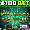 €100 MAX BET  MEGA JACKPOT SLOT WIN ON GREEN KNIGHT  #short