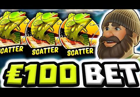 BIG BASS BONANZA 🐟 SLOT MASSIVE €100 BET 🤑 BONUS HUNT OMG MEGA BIG WIN COMEBACK‼️