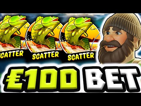 BIG BASS BONANZA 🐟 SLOT MASSIVE €100 BET 🤑 BONUS HUNT OMG MEGA BIG WIN COMEBACK‼️