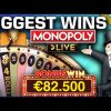 Top 5 BIGGEST WINS on MONOPOLY Live