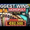 Top 5 BIGGEST WINS on MONOPOLY Live