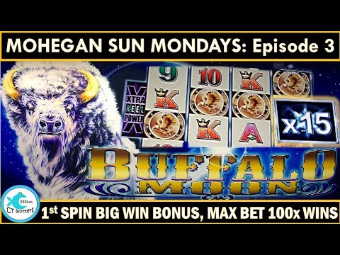 AWESOME BIG WINS! Buffalo Moon Slot Machine – Big Multipliers on MOHEGAN SUN MONDAYS!