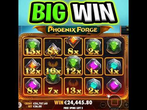 MY BIGGEST SLOT WIN EVER 🤑 FOR PHOENIX FORGE 🔥 BONUS IS SO GOOD #shorts