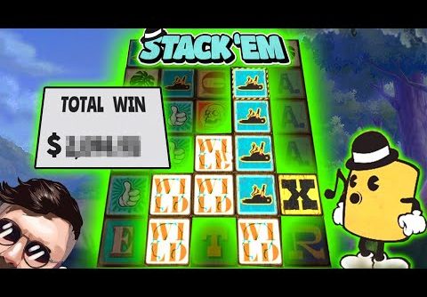 I TURNED MY LAST $10 INTO MY BIGGEST SLOT WIN EVER!!! (stack em)