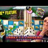 *RARE* Feature on a NEW SNAKES and LADERS MegaDice Slot