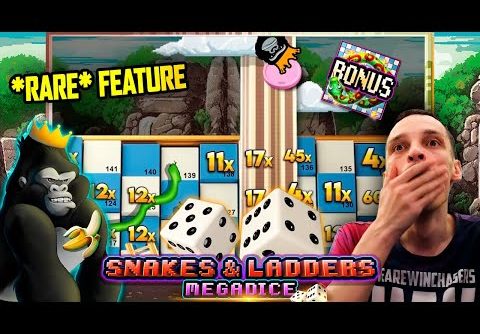 *RARE* Feature on a NEW SNAKES and LADERS MegaDice Slot