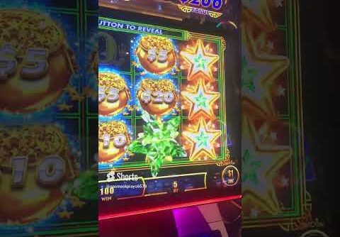 FIRST SPIN – $5 BET BONUS!! Grand Star Emerald Slot BONUS BIG WIN! Jackpot Challenge Reaction!