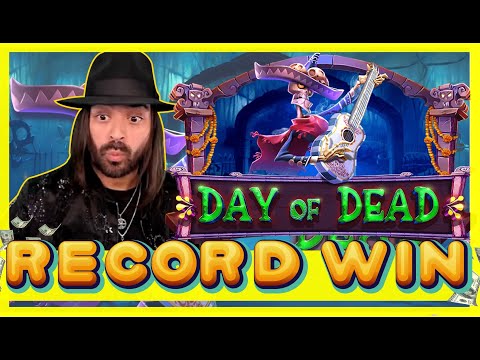 ROSHTEIN RECORD WIN ON DAY OF DEAD NEW SLOT!! $200 BET