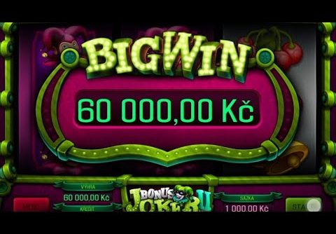 🎰BONUS JOKER II 🎰 BET 1000KČ 🤑 KRÁSNÝ BIG WIN 😱 TO SE POVEDLO ❗❗😳