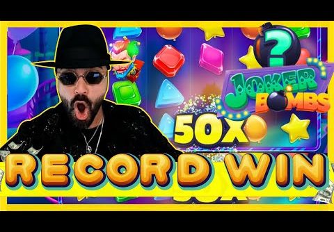 ROSHTEIN RECORD WIN ON NEW SLOT JOKER BOMBS!! $1,000 BET